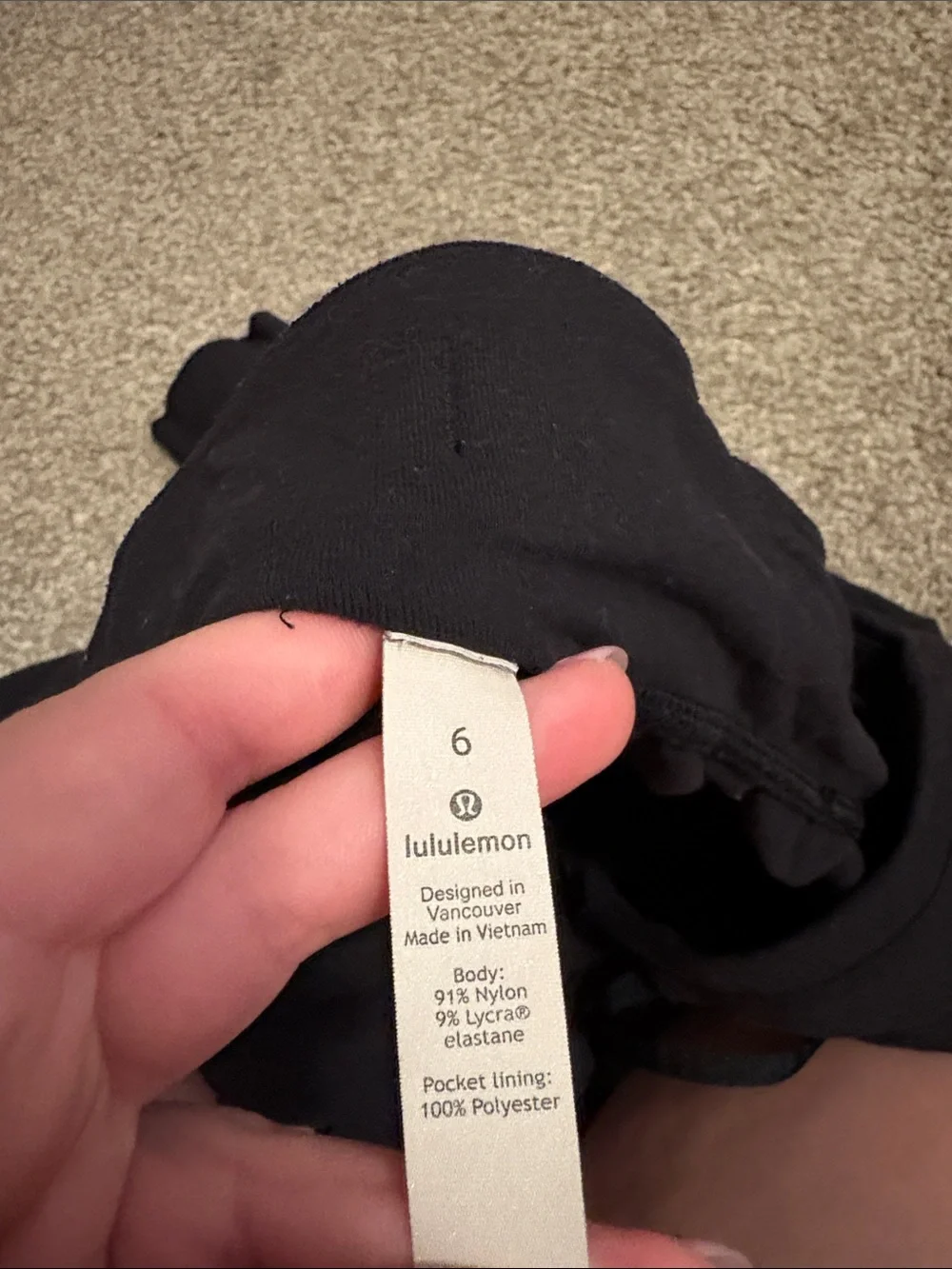 lululemon athletica Black Track Pants Joggers